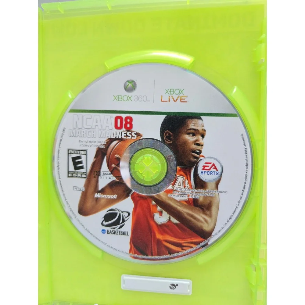 NCAA 08 March Madness - Microsoft Xbox 360 - Complete CIB W/‎ Manual Tested